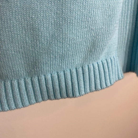 Eddie Bauer light blue Sleeveless Top sweater vest pull over knit - Picture 4 of 8